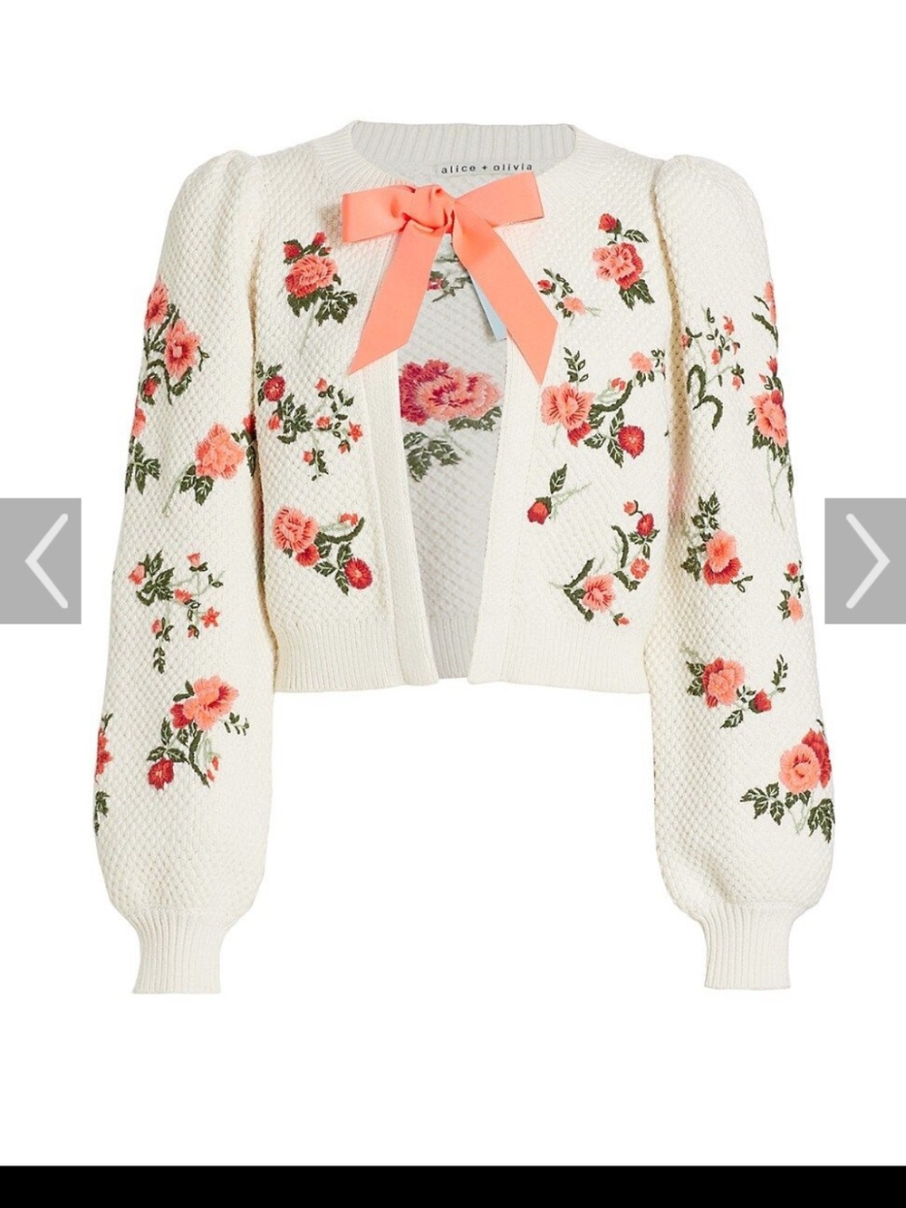 Alice Olivia Kitty Embellished Sweater